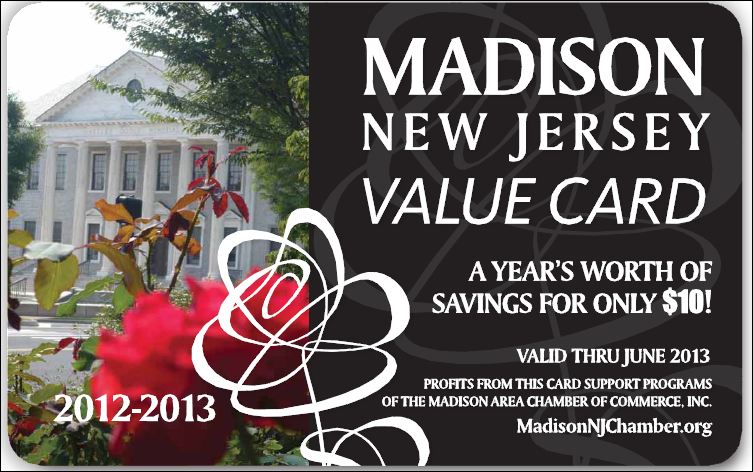Madison NJ Value Card Program